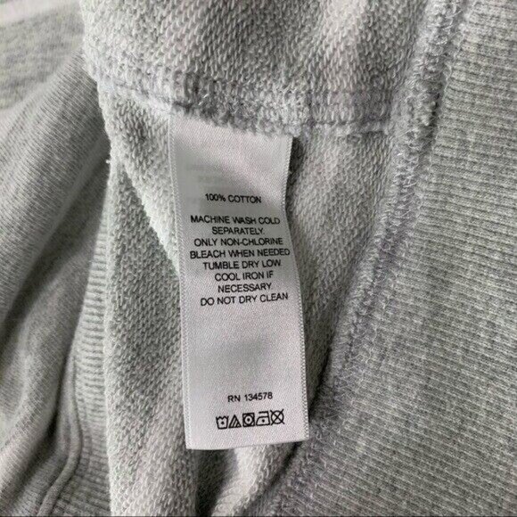 Vineyard Vines Striped Quarter Zip Pullover Sweater Gray Cotton Preppy Small - Picture 6 of 6